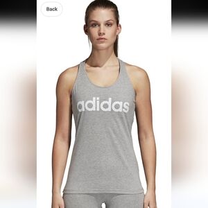 adidas Logo Tank Top in Lavender